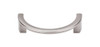 3-1/2" CTC Half Circle Open Pull - Brushed Satin Nickel