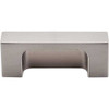 2" CTC Modern Metro Tab Pull - Brushed Satin Nickel