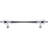 7" CTC Somerset Finial Pull - Polished Chrome