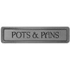 3" CTC Pots and Pans Horizontal Pull - Antique Pewter