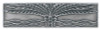 3" CTC Royal Palm Horizontal Pull - Antique Pewter