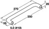 250mm CTC Hewi Polyamide Wire Handle - Jet Black