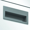 100mm Hewi Flush Handle - Steel Blue