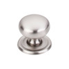 1-1/4" Dia. Victoria Knob w/Backplate - Brushed Satin Nickel