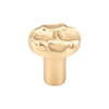 1-1/8" Dia. Cobblestone Round Knob Small - Brass