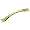 3" CTC Village Footed Cabinet Pull - Brass