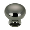 1-1/4" Dia. Classic Expression Round Mushroom Knob - Black Nickel
