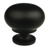 1-1/4" Dia. Classic Mushroom Knob - Matt Black