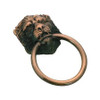 38mm Dia. Village Lion Ring Pull - Old Copper