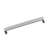 192mm CTC Contemporary Expression Rectangular Bench Pull - Brushed Nickel Low Luster