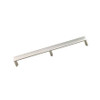 256mm CTC Contemporary Expression Rectangular Bench Pull - Brushed Nickel