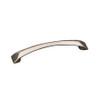 128mm CTC Contemporary Expression Angled Bow Pull - Brushed Nickel