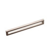 160mm CTC Contemporary Expression Long Hollow Rectangular Pull - Brushed Nickel