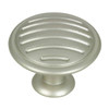 30mm Dia. Modern Collection Round Lined Knob - Metallic Nickel