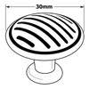 30mm Dia. Modern Collection Round Lined Knob - Brushed Nickel