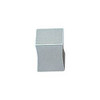 16mm Square Thin Pinched Aluminium Knob - Aluminum