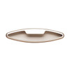 210mm Oval Tray Pull - Metallic Nickel