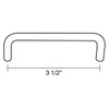 3-1/2" CTC Urban Expression Thin Wire Pull - Brushed Nickel