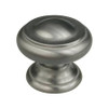 30mm Dia. Classic Urban Expression Ringed Round Knob - Satin Nickel