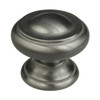 30mm Dia. Classic Urban Expression Ringed Round Knob - Satin Nickel