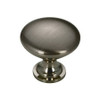 30mm Dia. Urban Collection Flat Top Round Knob - Black Nickel