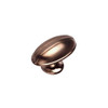 49mm Village Deco Collection Oval Knob - Brushed Nickel
