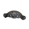 92mm CTC Forged Iron Antique Style Cup Pull - Natural Iron