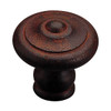 30mm Dia. Forged Iron Antique Style Round Knob - Rust