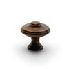 25mm Dia. Classic Provencale Inspiration Collection Round Knob - Oxidized Brass