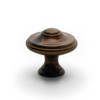 30mm Dia. Classic Provencale Inspiration Collection Round Knob - Oxidized Brass