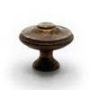 35mm Dia. Classic Provencale Inspiration Collection Round Knob - Oxidized Brass
