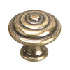 30mm Dia. Transitional Provencale Inspiration Collection Round Knob - Burnished Brass