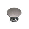 20mm Dia. Povera Inspiration Collection Flat Round Knob - Faux Iron