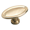 35mm Povera Collection Oval Knob - Brass