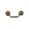 64mm CTC Ornate Empire Drop Pull - Burnished Brass