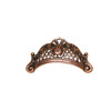 64mm CTC Victorian Style Brass Cup Pull - Old Copper