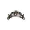 64mm CTC Victorian Style Brass Cup Pull - Faux Iron