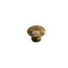 30mm Dia. Inspiration Art Deco Etched Round Knob - Oxidized Brass