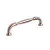 96mm CTC Country Style Pinched Bar Pull - Brushed Nickel