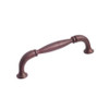 96mm CTC Country Style Pinched Bar Pull - Hammered Rust
