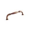 96mm CTC Country Style Pinched Bar Pull - Burnished Brass