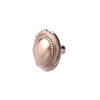 32mm Dia. Country Style Collection Ridged Round Knob - Brushed Nickel