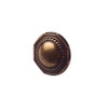 32mm Dia. Country Style Collection Ridged Round Knob - Burnished Brass