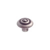 32mm Dia. Country Style Ringed Round Knob - Anthracite