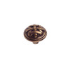 32mm Dia. Country Style Woven Round Knob - Burnished Brass