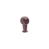 10mm Country Style Collection Stamp Knob - Hammered Rust
