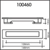 148mm Eclectic Recessed Slot Pull - Matt Chrome