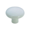 1-1/4" Dia. Eclectic Expression Plastic Round Knob - White