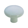 1-1/4" Dia. Eclectic Expression Plastic Round Knob - White