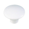 38mm Dia. Eclectic Expression Plastic Round Knob - White